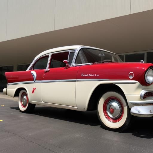 1956 Plymouth: A Red and White Classic