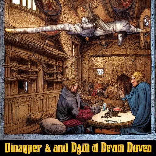 Medieval Dinner with God and Devil: Comic Book Art