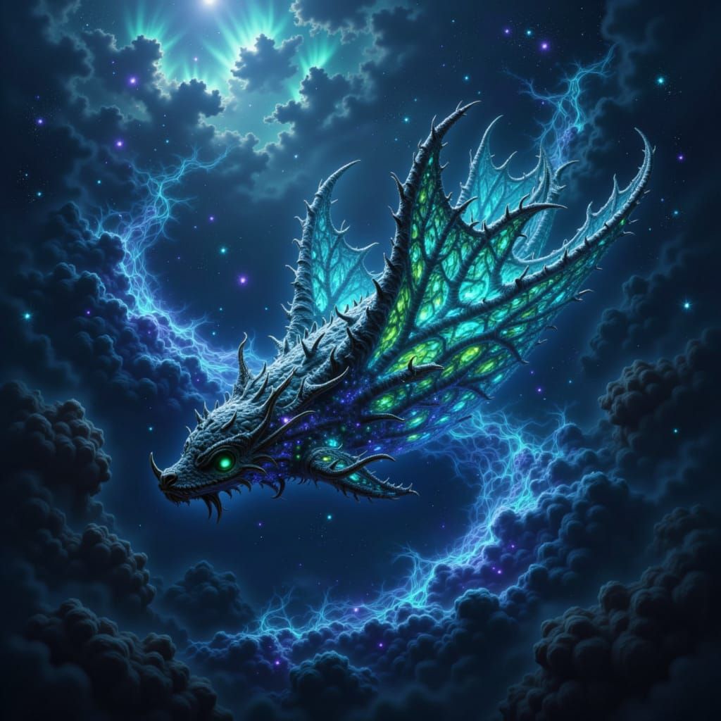 Rusalka Emerges from Cosmic Ocean with Bioluminescent Scales