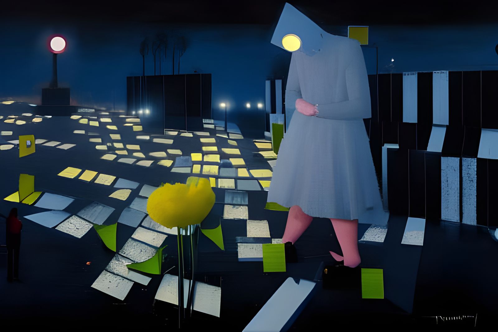 Wonderland Search Party in Film Noir Comic Style