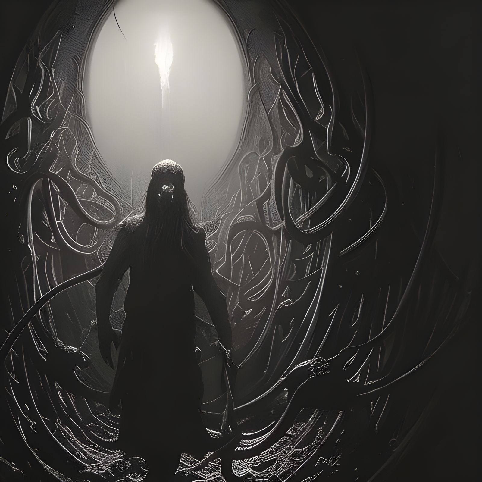 Lovecraftian Outer God of Horror in Doré Style