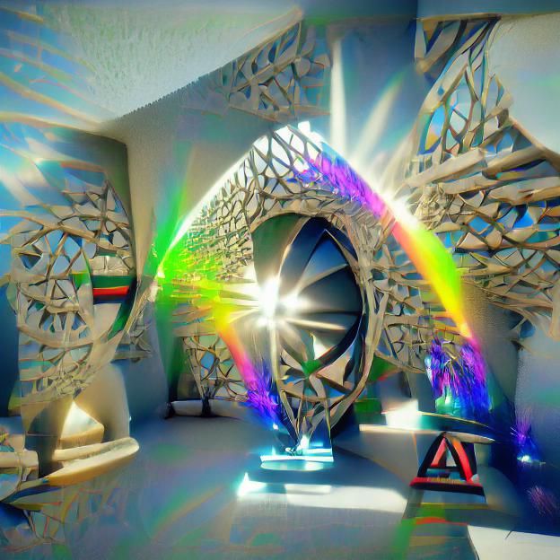 Light Being with Rainbow Fractal Stargate