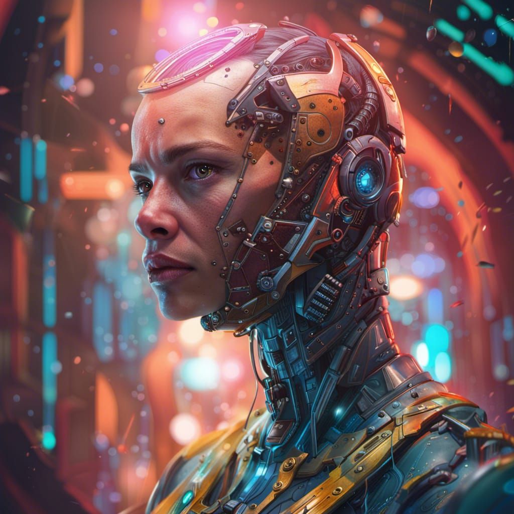 Hyperrealistic Sci-Fi Fantasy Programmers in Splash Art Styl...