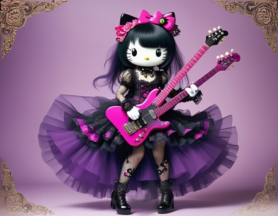 Hello Kitty Rocks Out in Neo-Victorian Style