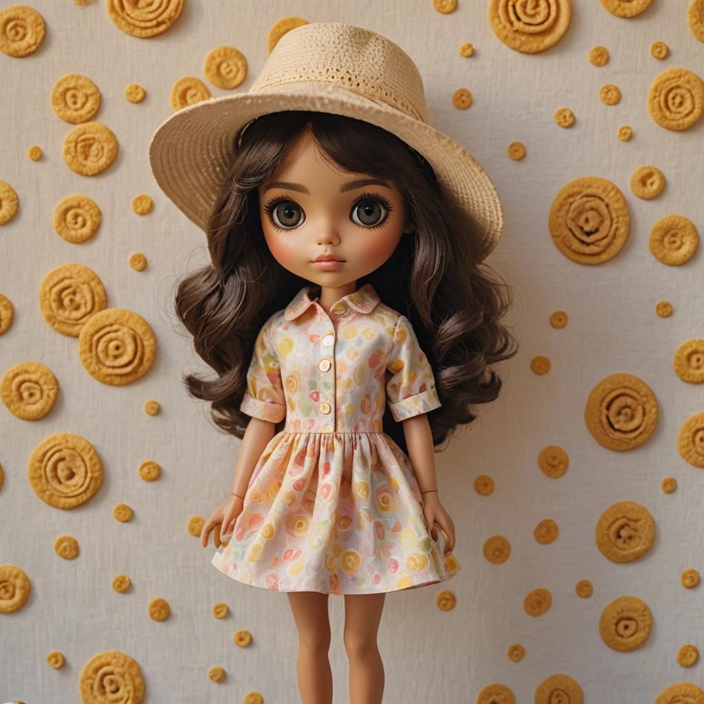 Latina Blythe Doll in Pastel Colors