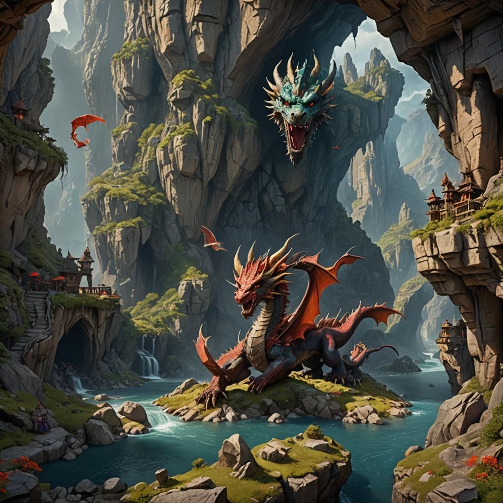 Dragon Lands: A Fantasy Concept Art