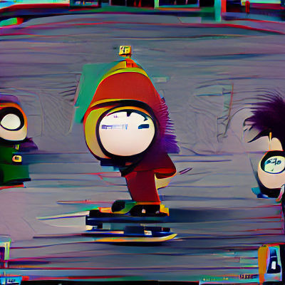 South Park Inspired Animated Scene