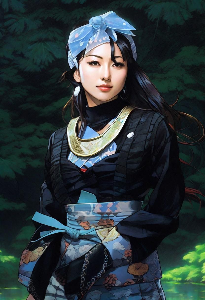 Anime Portrait of Actress as KOF Character