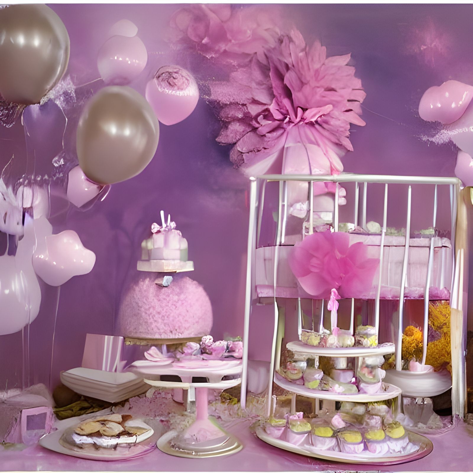 Hyper Realistic Baby Shower Matte Painting
