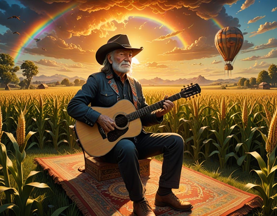 Willie Nelson's Flying Carpet Concert: Roger Dean Style