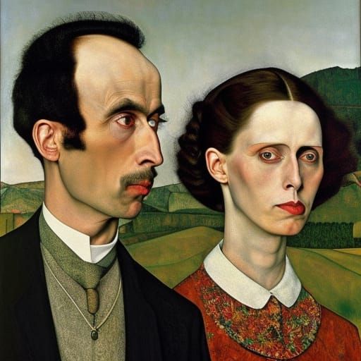 Second Variation of American Gothic