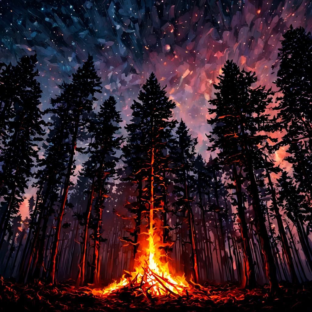 Inferno: Forest Fire Reaching for the Stars