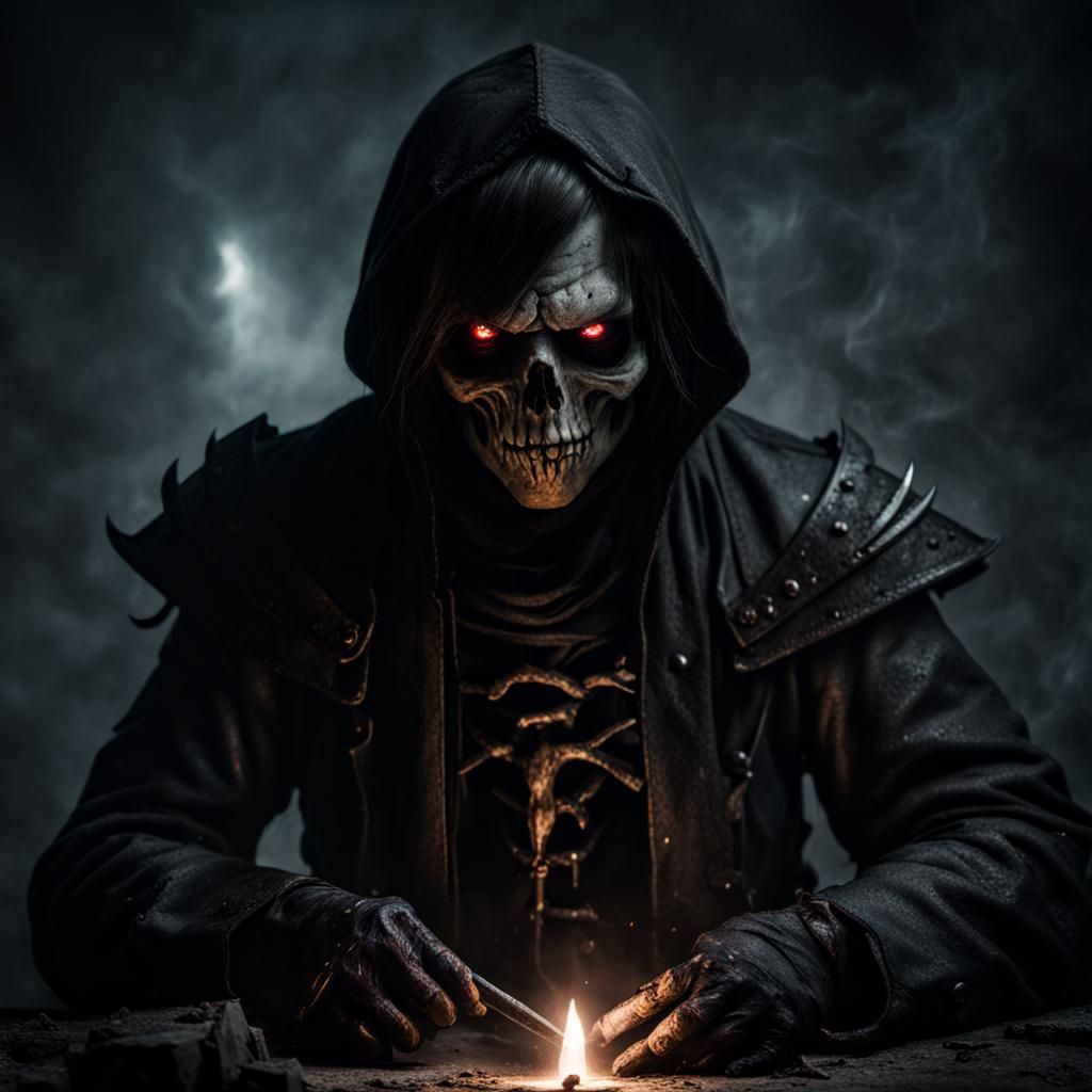 Grimdark Scene in Photographic Style