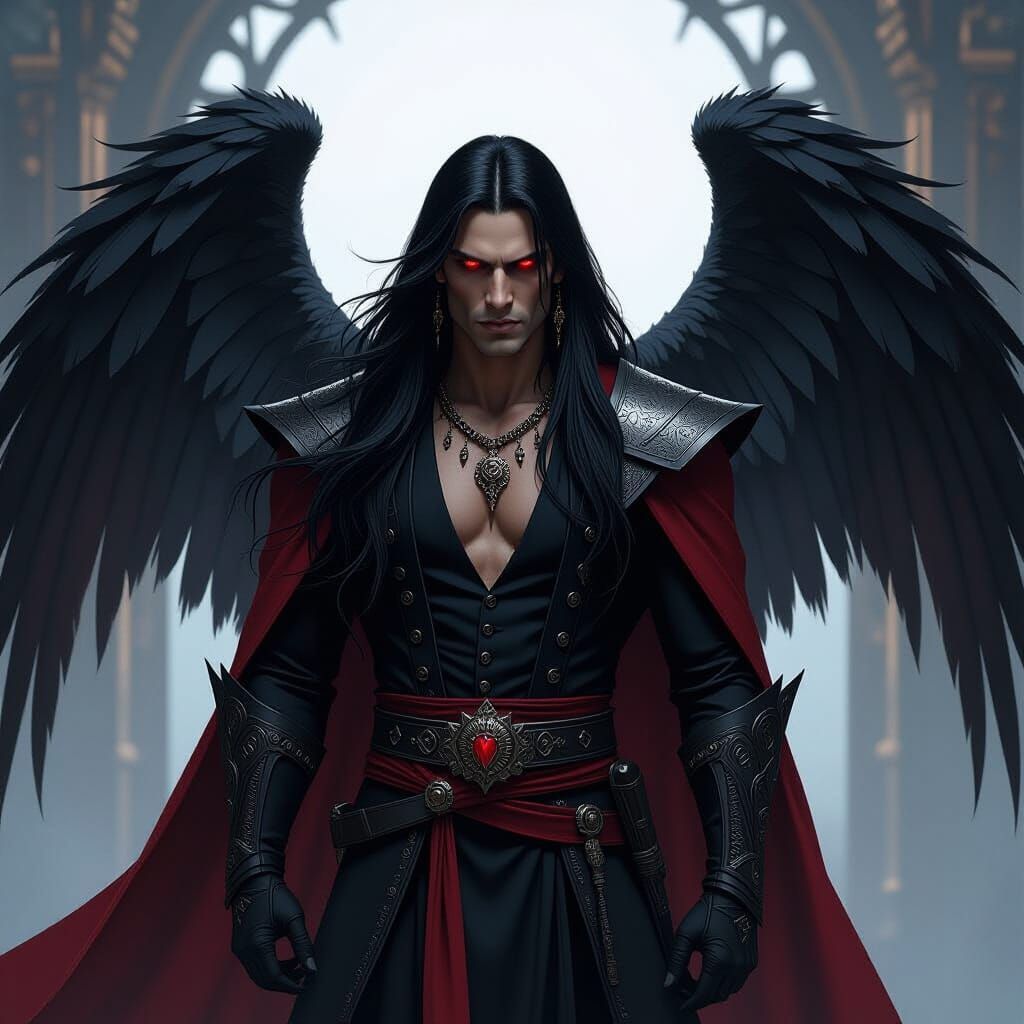 Native American Vampire King in Dark Fantasy Style