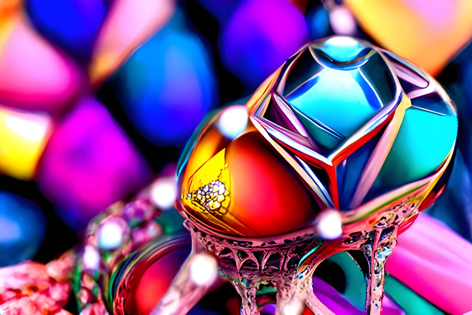 Fractal Faberge Egg: Hyperrealistic Digital Masterpiece