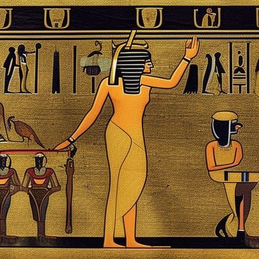 Ancient Egyptian Magician in Realistic Style