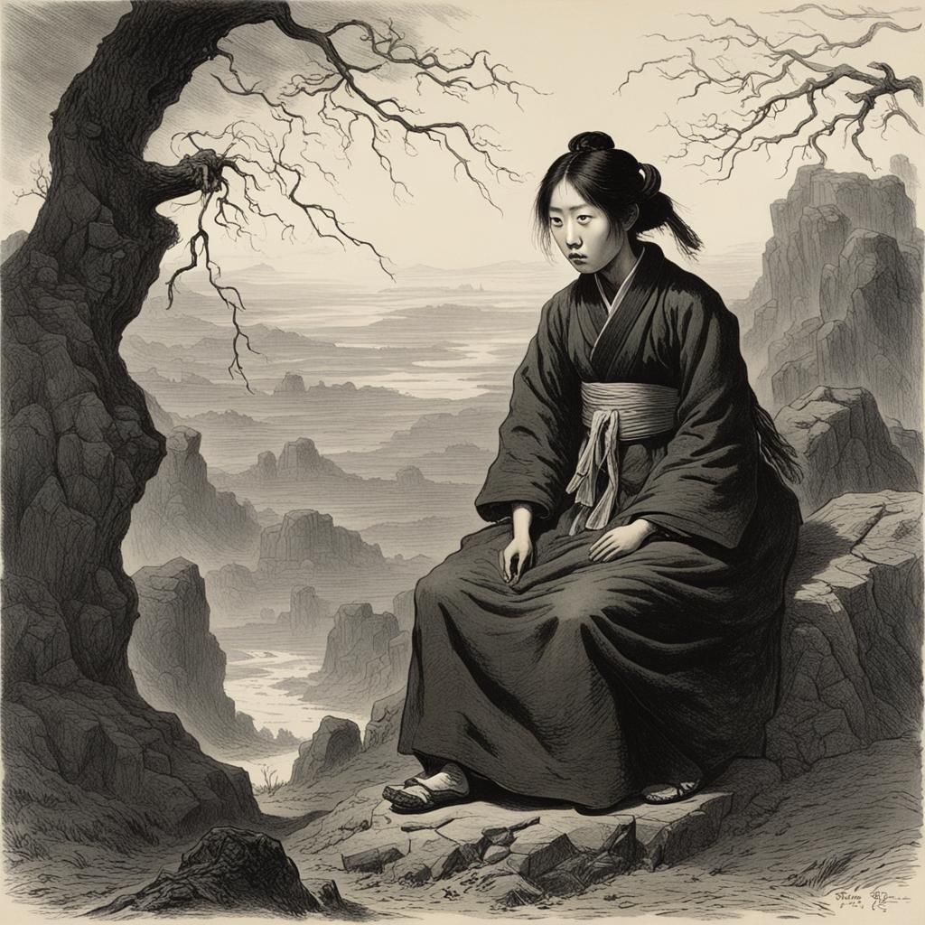 Haunting Portrait of a South Korean Woman