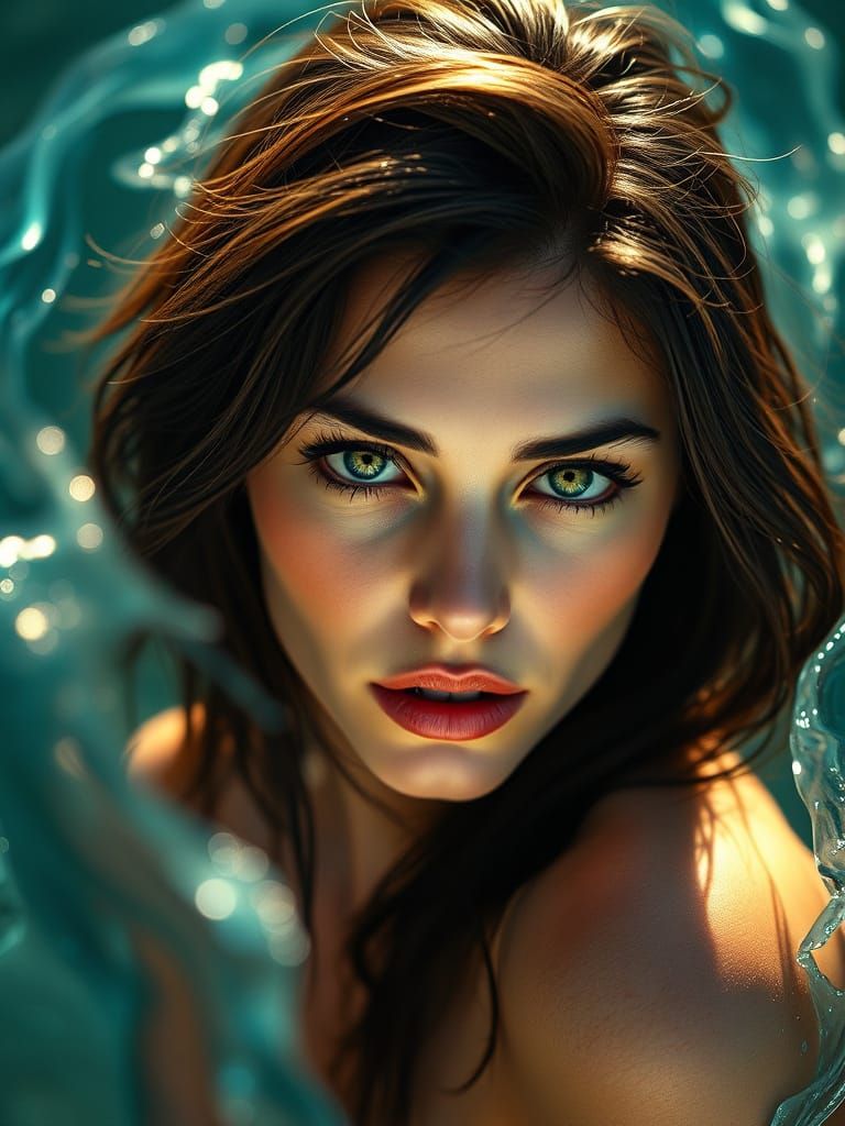 Ethereal Portrait of a Woman in Cinematic Splendor