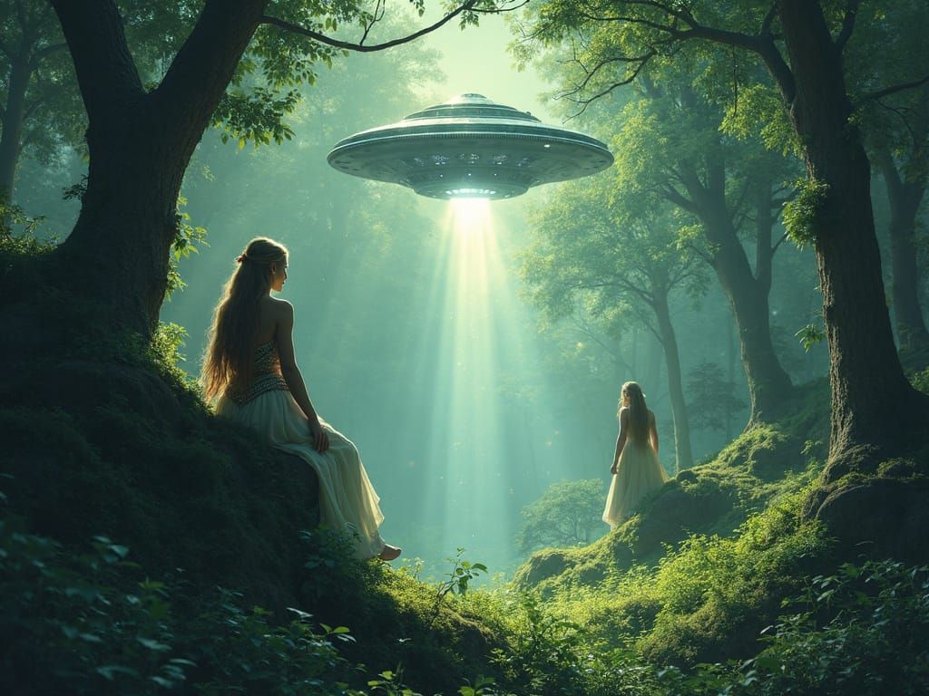 Elves Witness UFO Landing in Mystical Forest