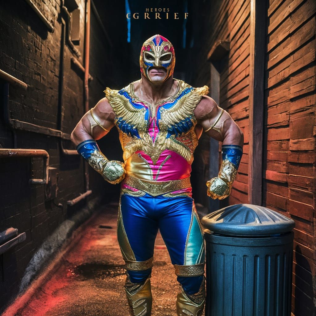 Luchador Movie Poster in a Dramatic Style