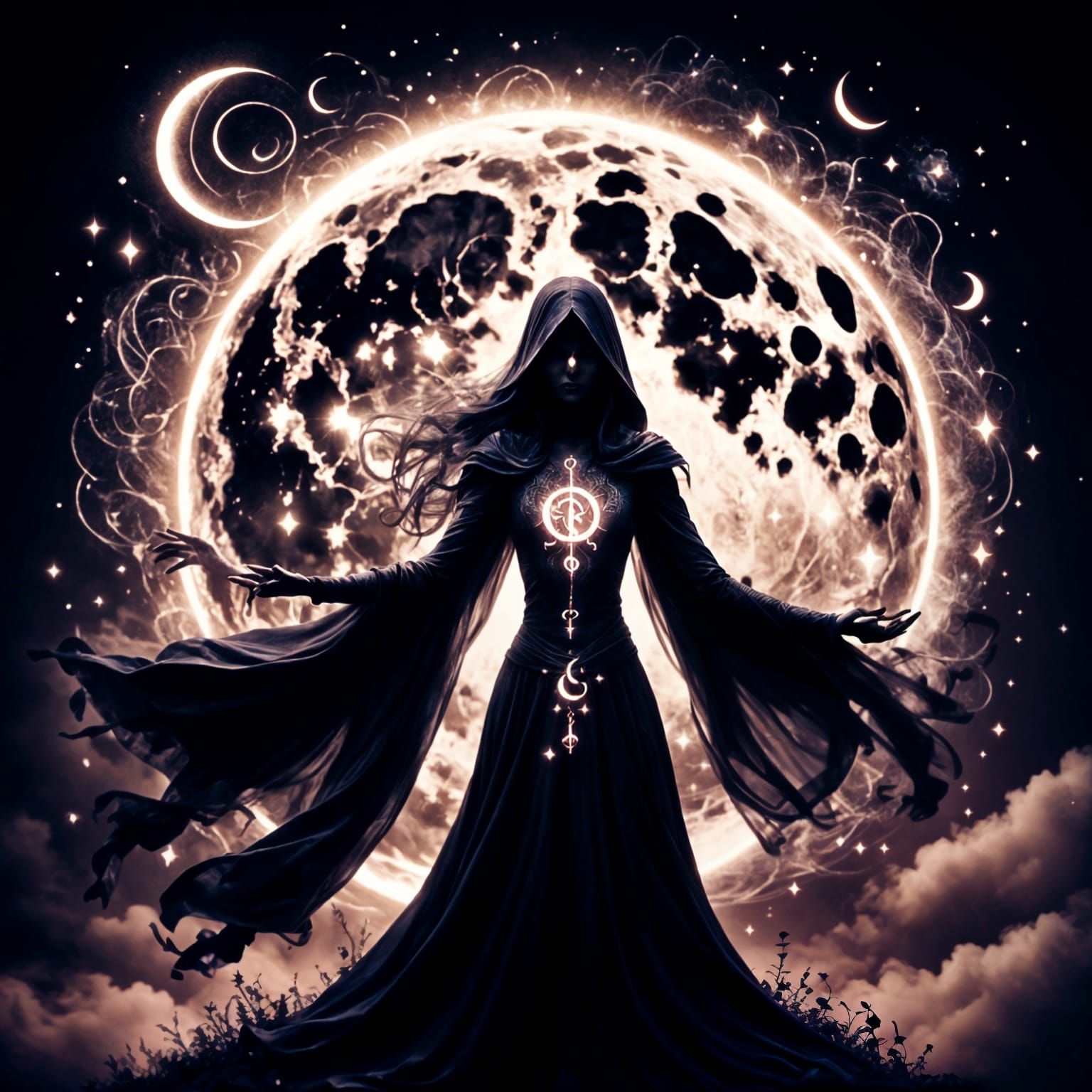 Ancient Elven moon sorceress