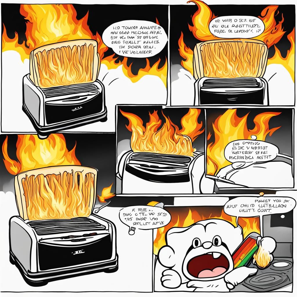 Halloween Toaster Fire