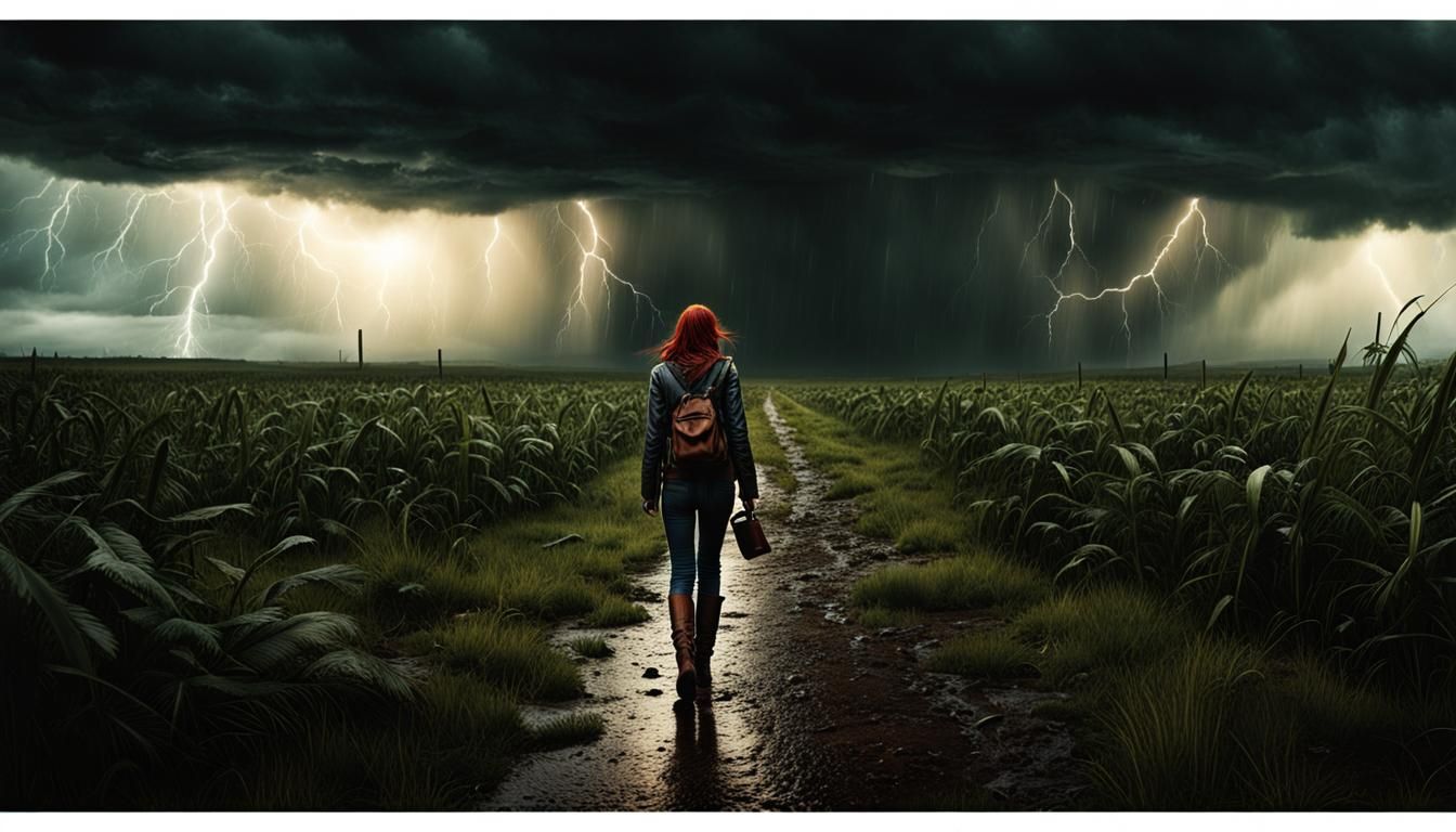 Post-Apocalyptic Farewell in a Rainstorm