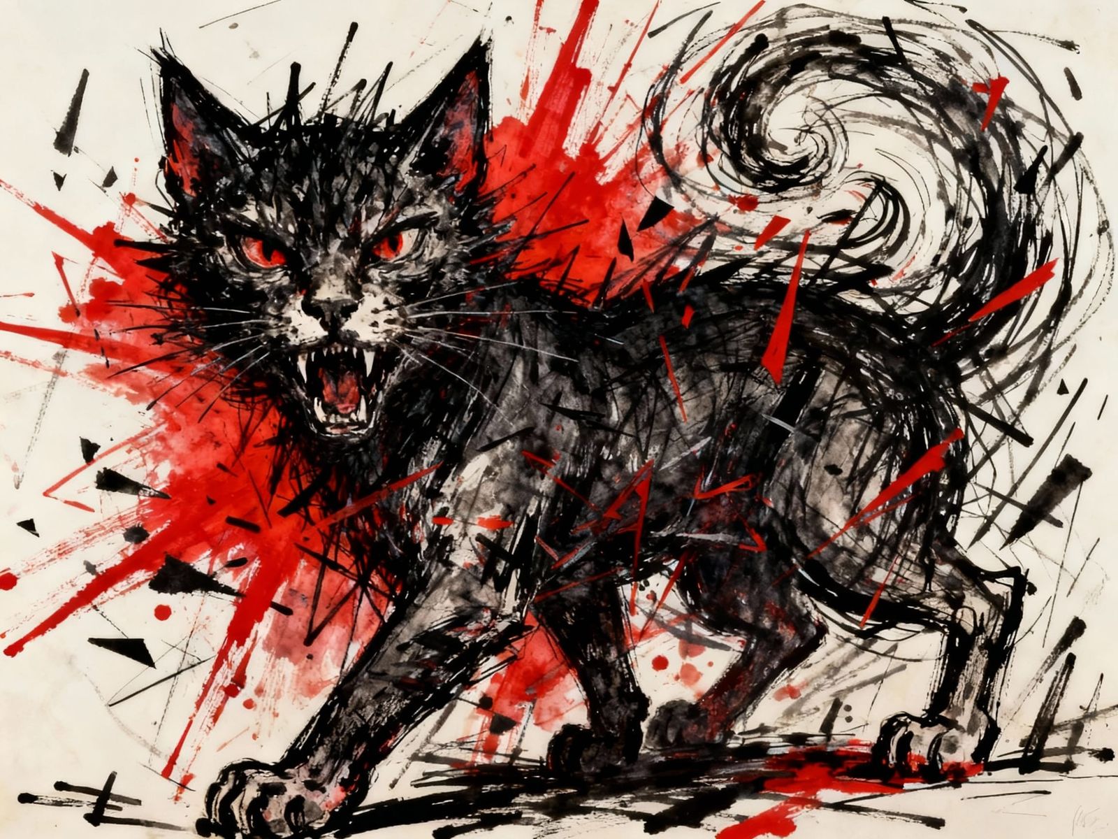 AI Art: Abstract Composition with Removed Elements