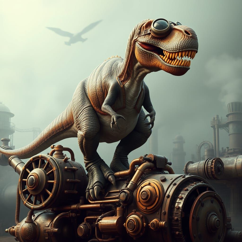 Steampunk Tyrannosaurus Rex