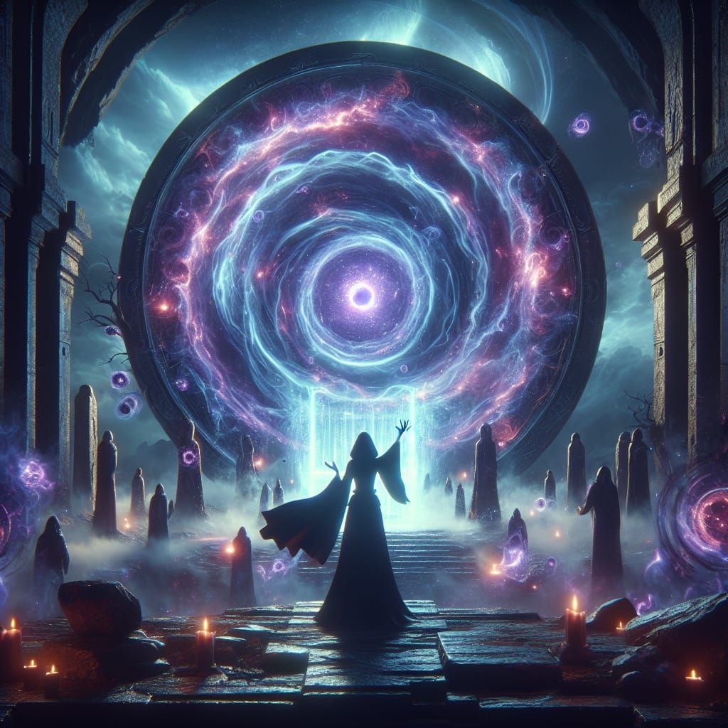 Sorceress Opens Portal to Another Universe