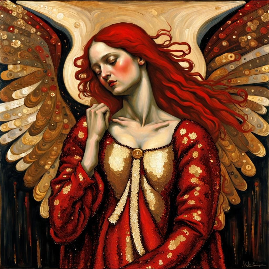 Angel of Despair: A Blend of Artistic Styles