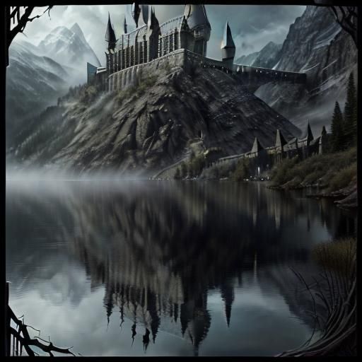 Epic Lake Battle: Hyperrealistic Cinematic Digital Art