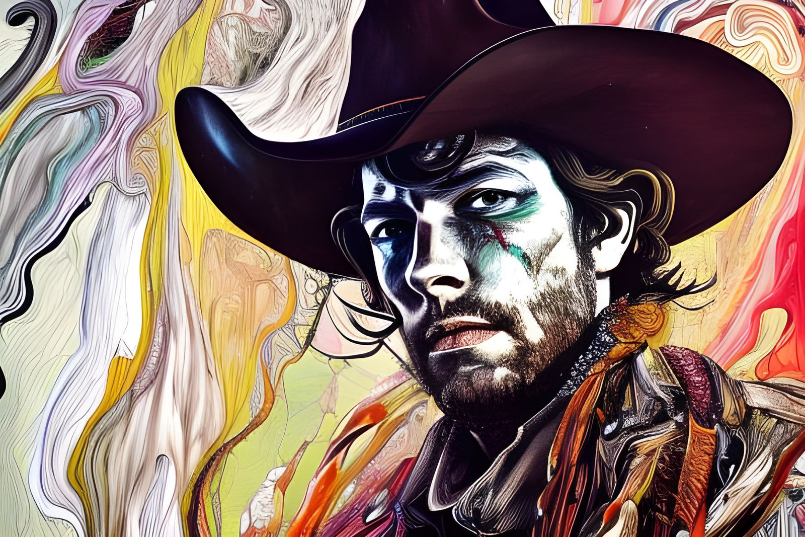 Cowboy in Rich Fantasy Art Style