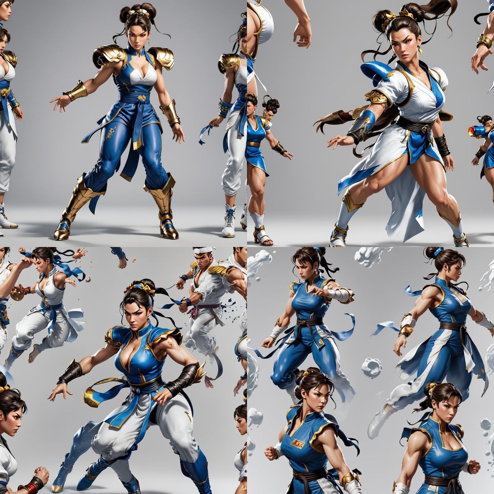 Chun-Li in Tim Burton Style: Hyperrealistic Portrait