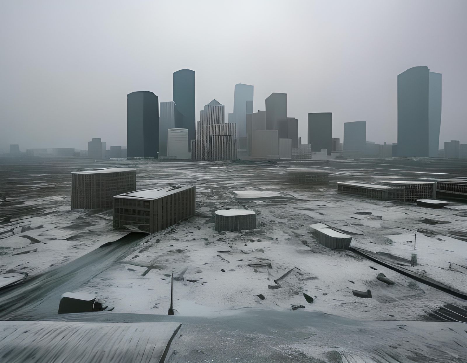 Post-Apocalyptic Houston After Winter Storm Vladimir