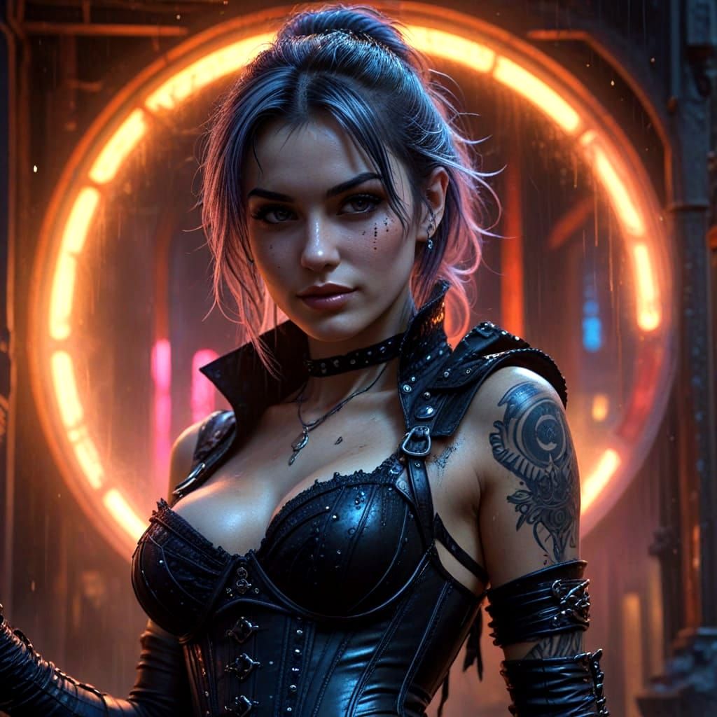 Gothic Elegance in a Dark Fantasy Portrait