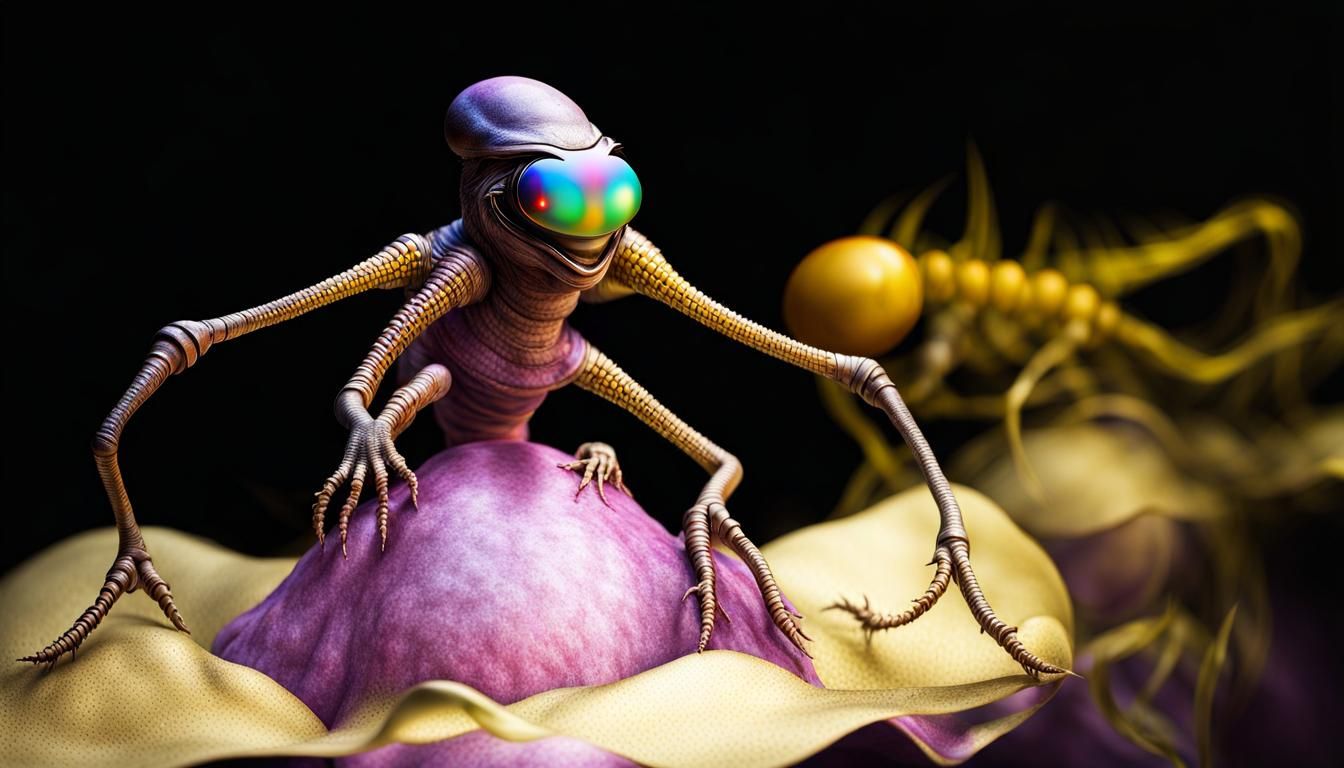 Extravagant Alien Characters in a Cosmic Dreamscape