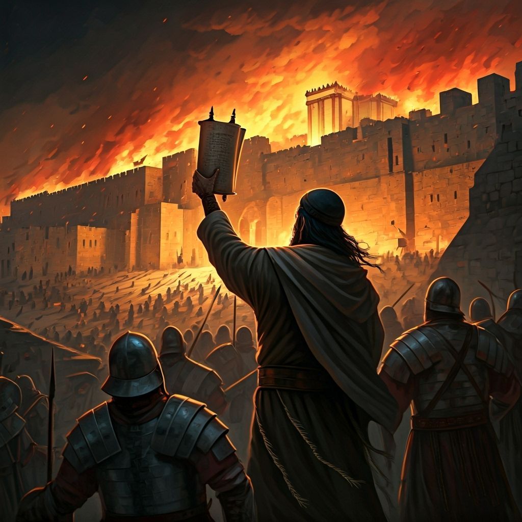 Jerusalem Temple Battle: Jew vs. Romans in Horror Style