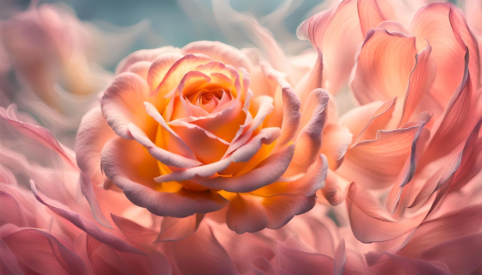 Ethereal Rose of Wind: AI Generated Art
