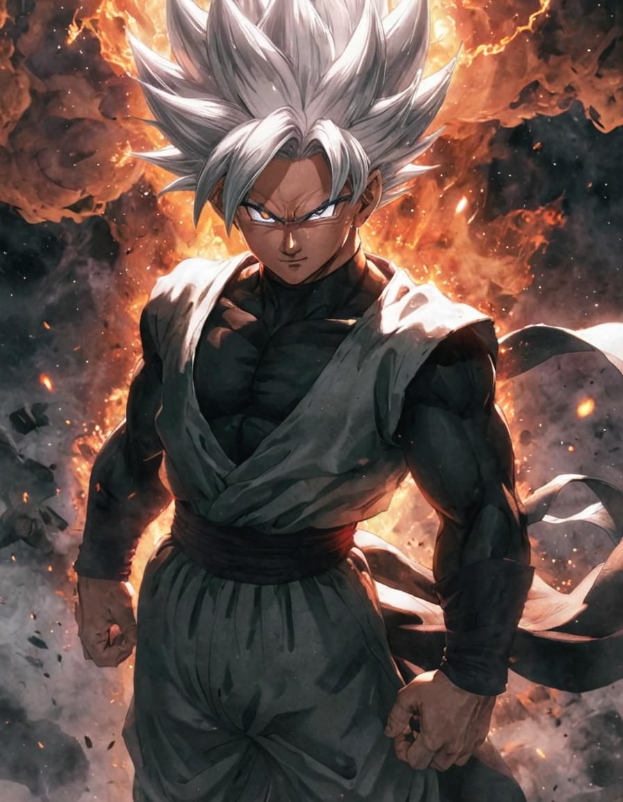 Ultimate Gohan: Silver-Haired Anime Warrior