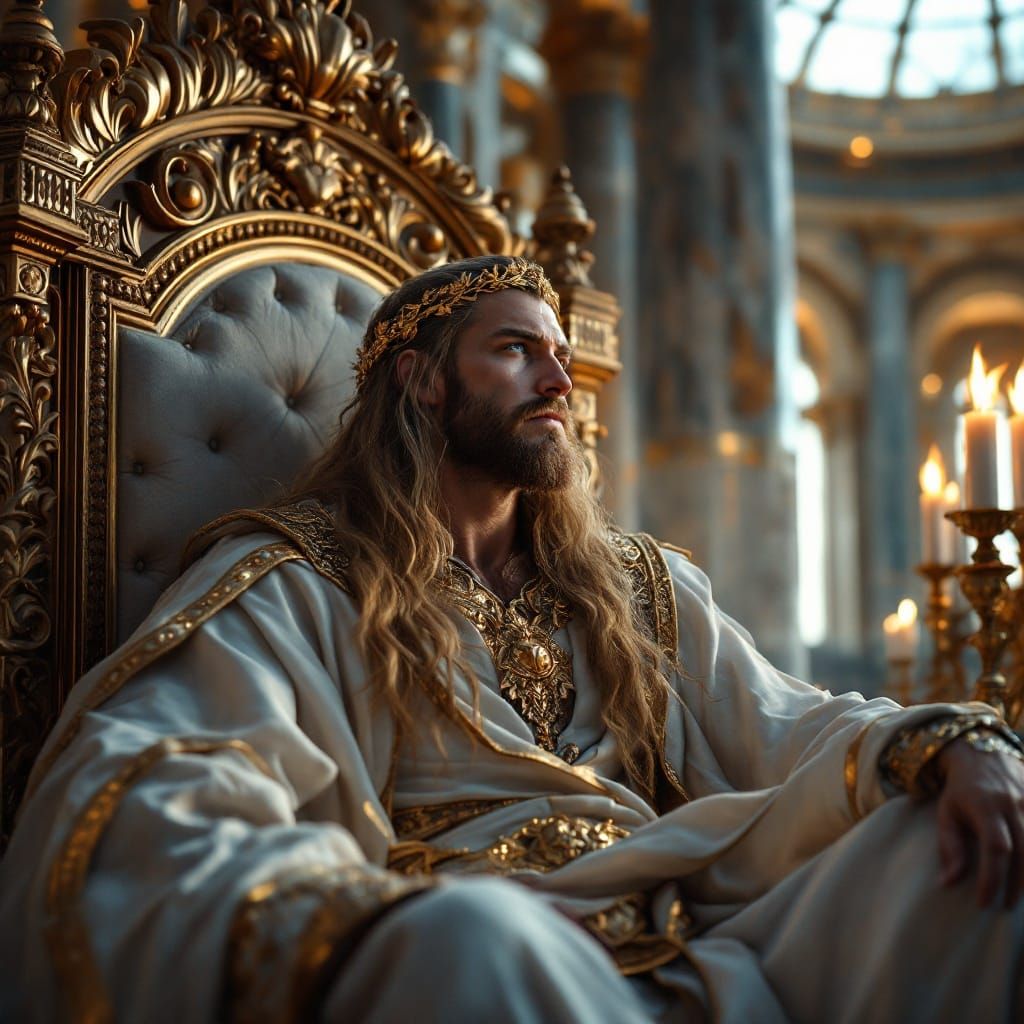 Ethereal German Emperor Lost in Thought