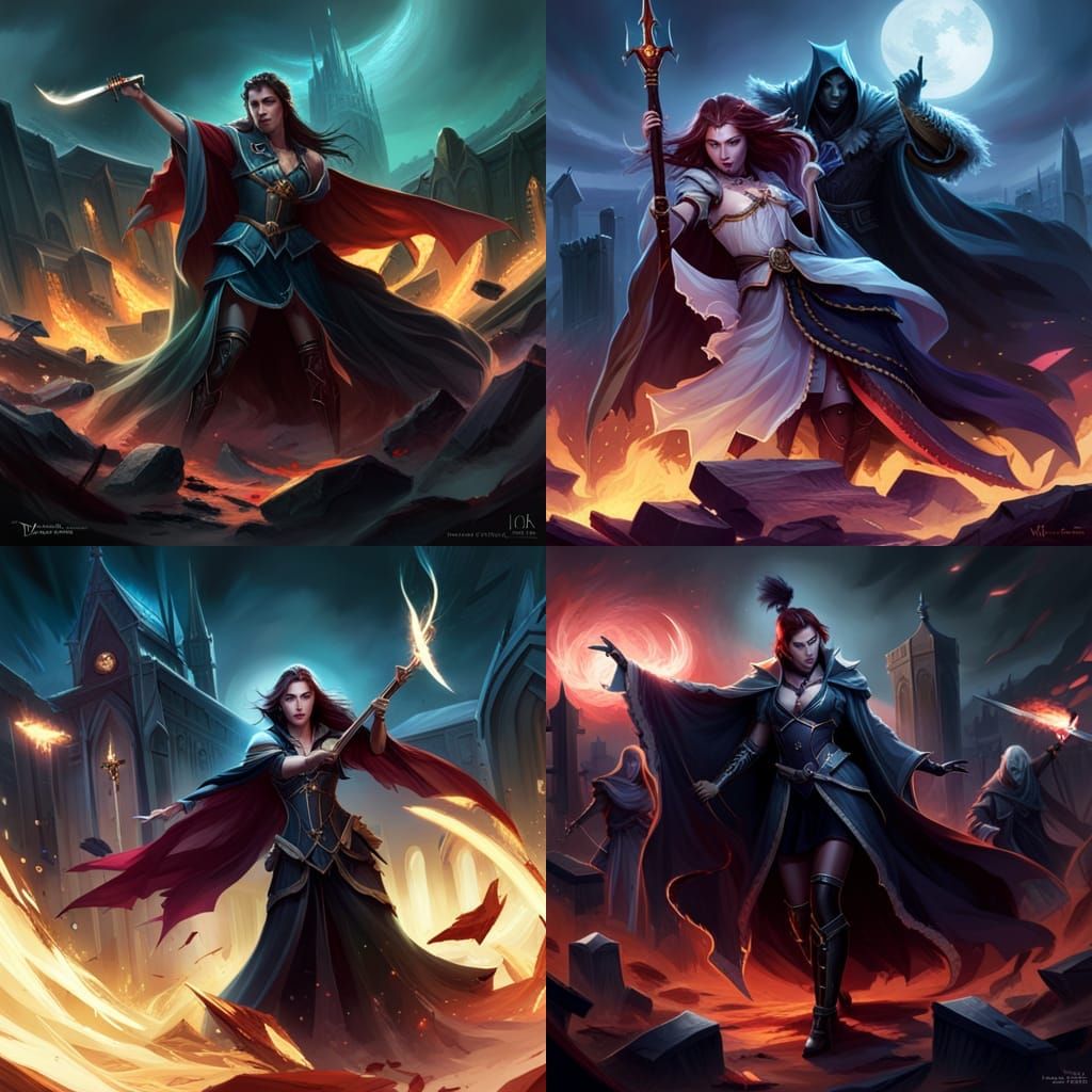 Fantasy Dance of Dreams: Digital Painting in 4K