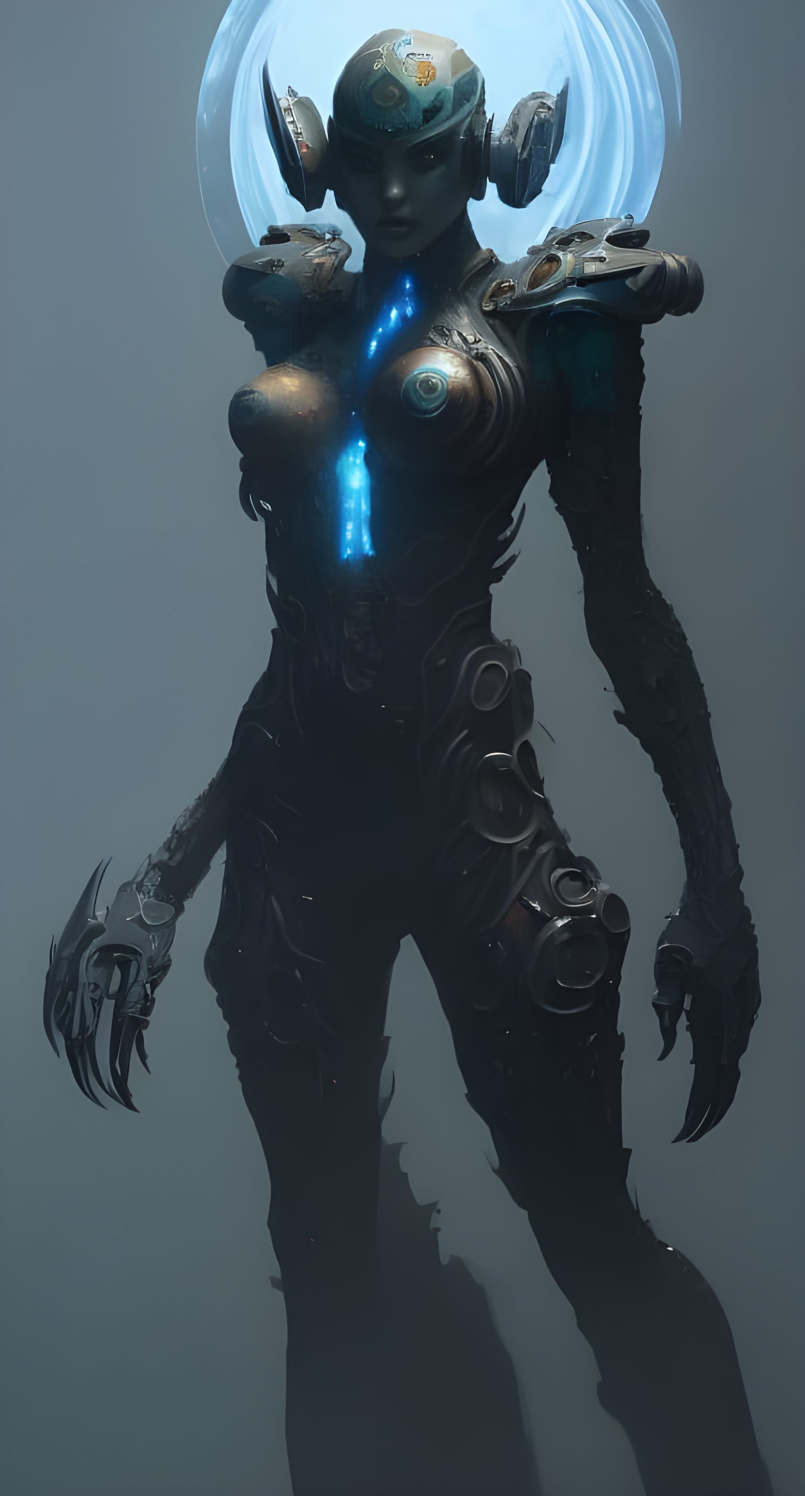 Sci-Fi Characters Rendered with Digital Art Tools