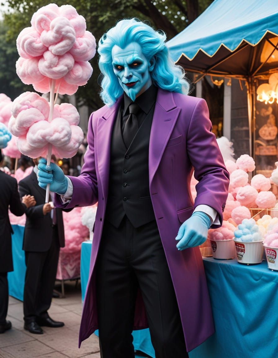God of the Underworld Sells Cotton Candy in Modern Times