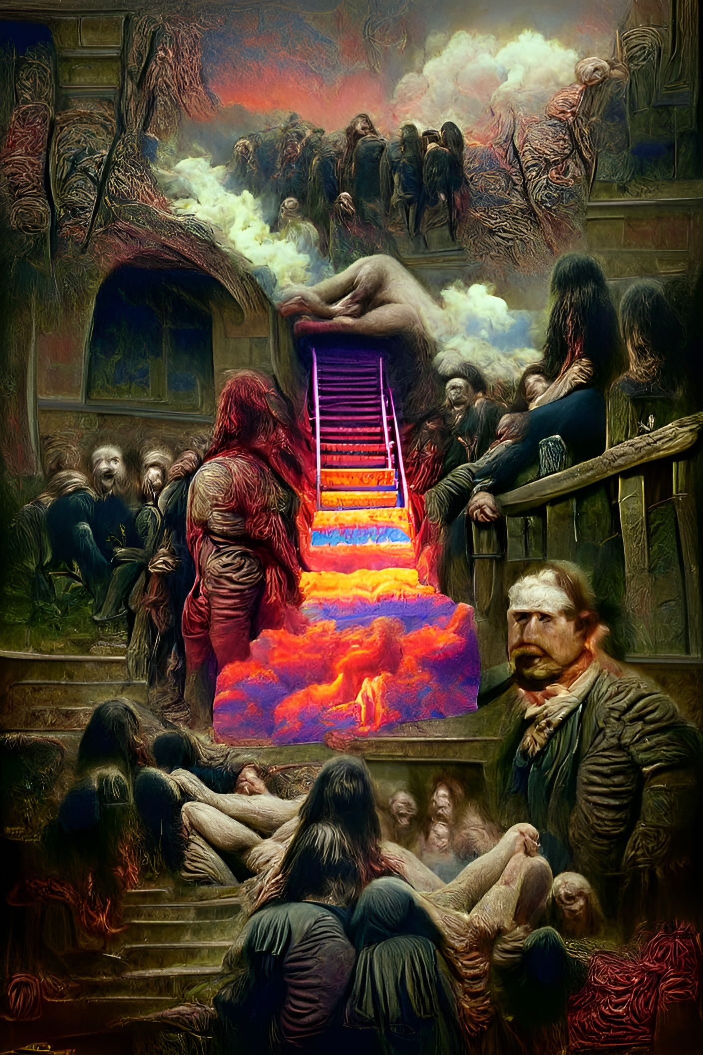 Ethereal Stairway to Heaven: Digital Render