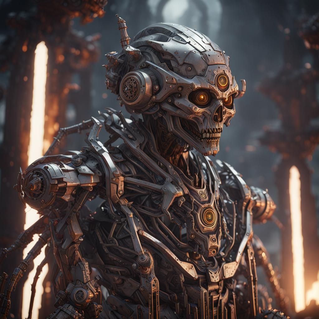 Undead Monk of Ghost Fire with Mech Details