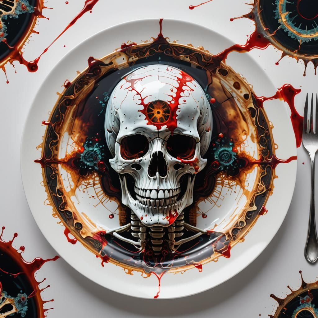 Glitch Art: Fractal Coffee and Skeleton Oracle