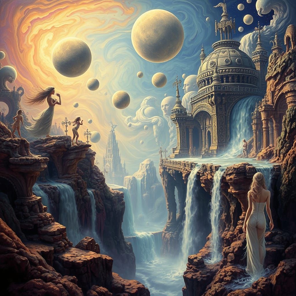 Surreal Dreamscapes with Ethereal Maidens