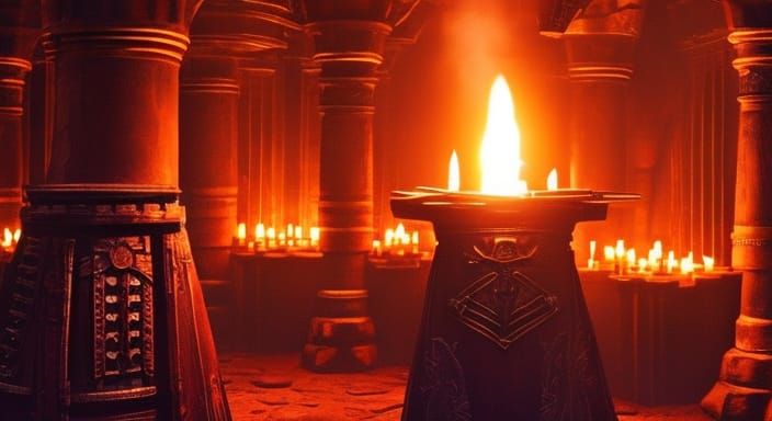 Ornate Chamber: Man in Cyberpunk Skullcap