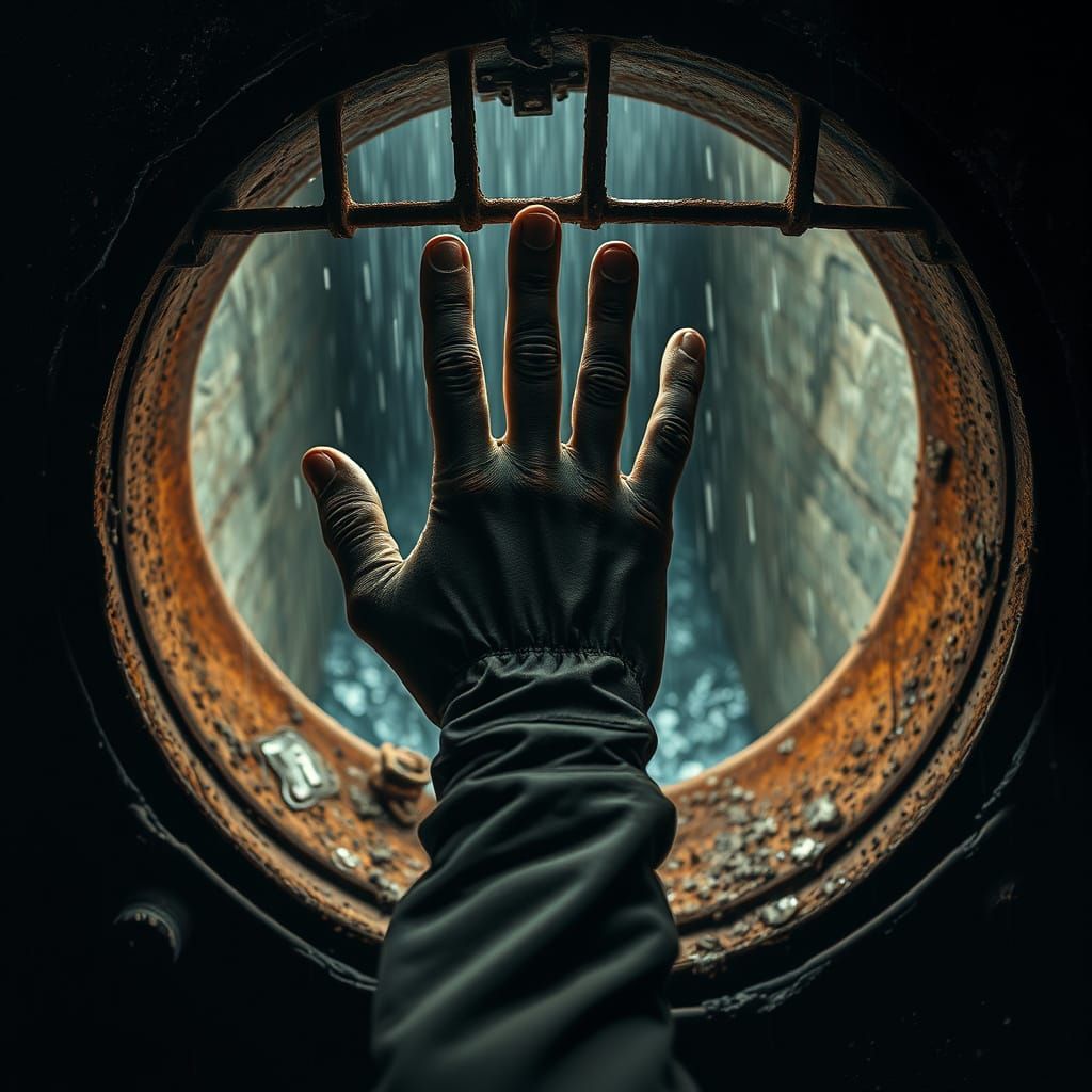 Desperate Hand Reaches Through Storm Drain Cover in Moody, H...